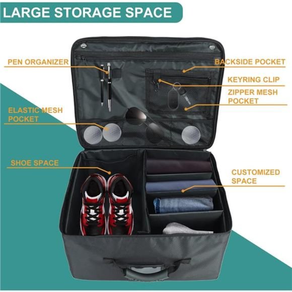 Golf Trunk Organizer, Waterproof Collapsible Golf Trunk Organizer and Storage - Picture 4 of 6